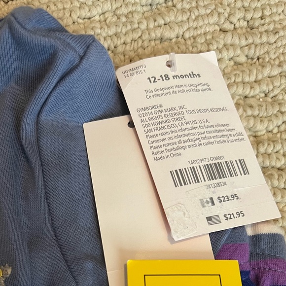 Gymboree pajamas “Gymmies” size 12-18 months - Picture 4 of 4